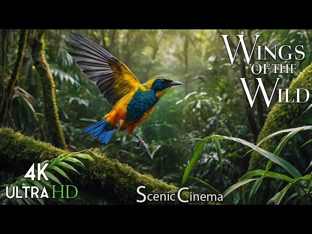 Wild Wings: Jungle Birds - Rainforest Edition 4K | Scenic Cinema With Nature & Bird Sounds