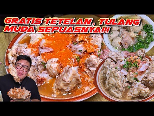 GAK NYANGKA AKAN SE-ENAK INI!!! BAKSO URAT JUMBO VIRAL YG GRATISIN TETELAN...