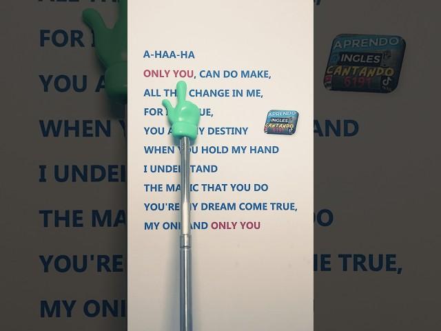 “Aprende inglés con ‘Only You’ de The Platters” #music #song #aprendoinglescantando6191 #love