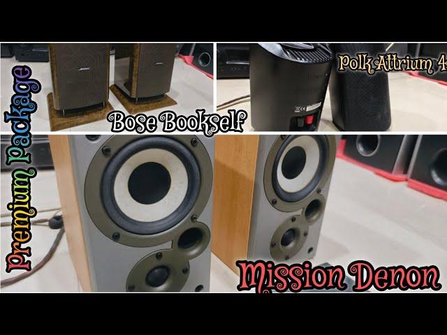 Bose Bookself 121-V   denon mission SCM5K #polk Attrium 4 bookself #premium #bookself #bose