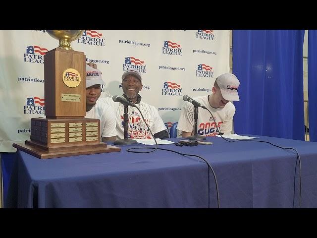 American MBB's Colin Smalls, Duane Simpkins, & Matt Rogers on their Patriot League Championship