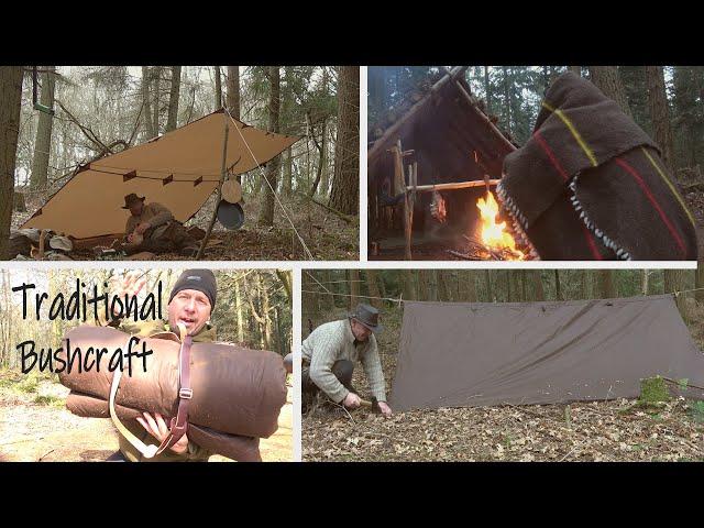 Traditional Tarp & Blanket Bedroll | Bushcraft Spain Gear