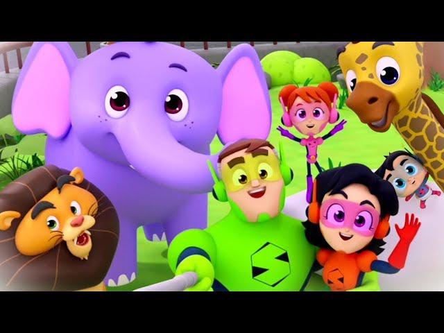 Zoo Song | Super Supremes Kids Cartoons | Videos & Songs for Children | Super Kids Network