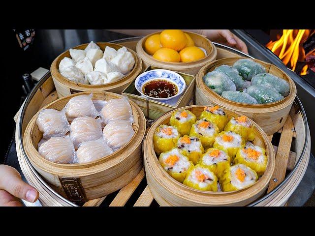 Most delicious dumplings!! Handmade Hong Kong Dim Sum - Korean street food