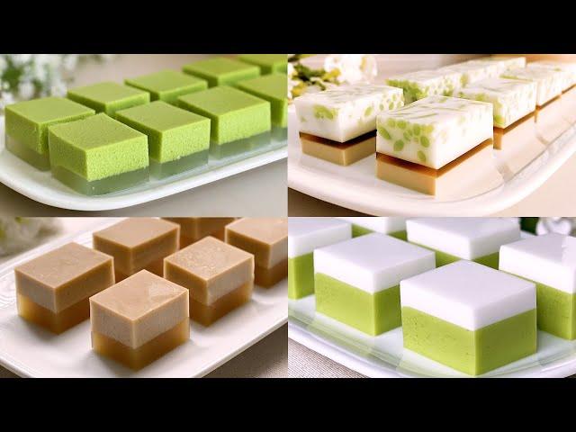 4 Easy Popular Agar-agar Recipes Compilation | 4款燕菜糕食谱