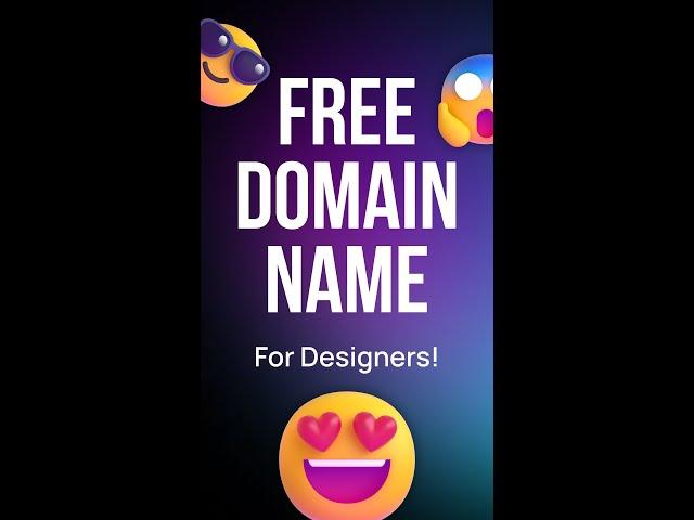 Free Premium Domains For Designers! #shorts