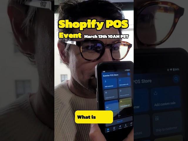 Live Shopify Point-of-Sale Webinar on March 13th