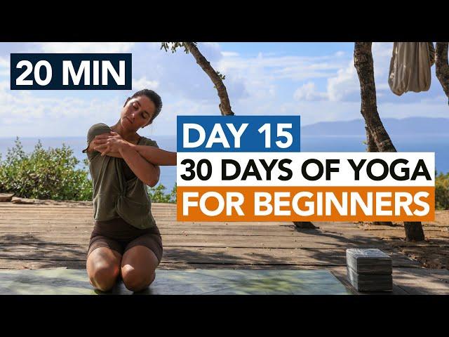 20 Min Gentle Yoga Routine (Day 15) 30 Days of Yoga For Beginners