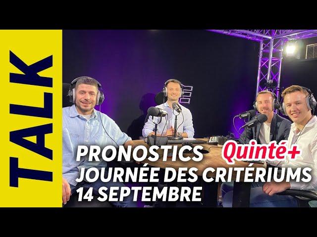 PRONOSTICS DES CRITÉRIUMS 3/4/5 ANS DU SAMEDI 14 SEPTEMBRE À VINCENNES