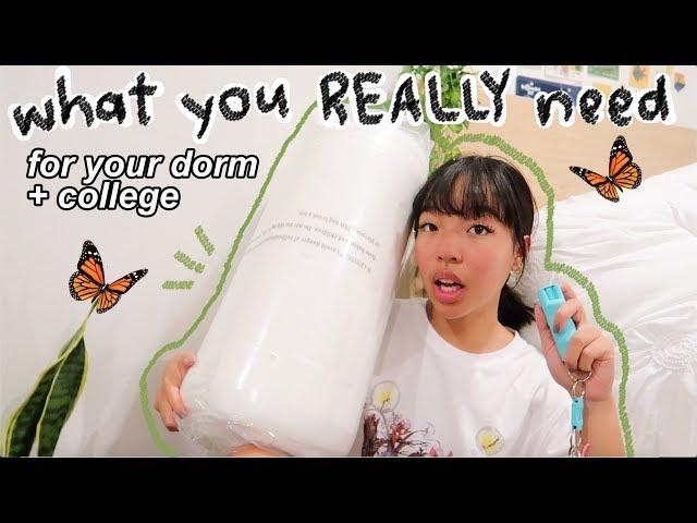 WHAT TO BRING TO COLLEGE: college dorm essentials (realistic + helpful)