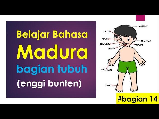 bahasa madura halus bagian tubuh