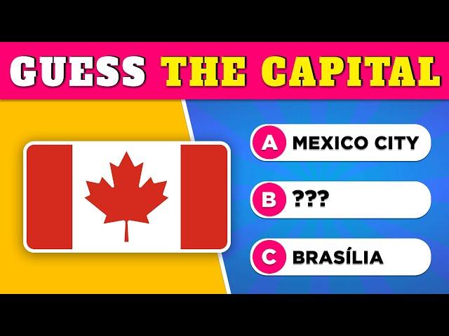 Guess The Capital City Of The Country | Capital City Quiz  | Quiz Rainbow