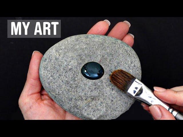 ️ Painting on a Stone｜30 Min ASMR  Acrylic Painting