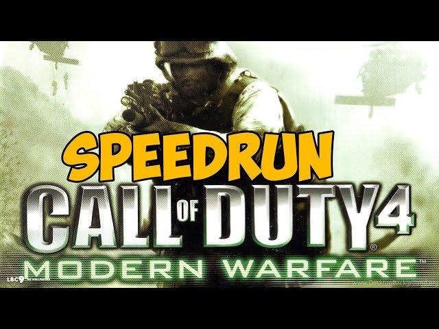 Call of Duty 4 Modern Warfare  ► SPEEDRUN - Новый Рекорд 1:49:26