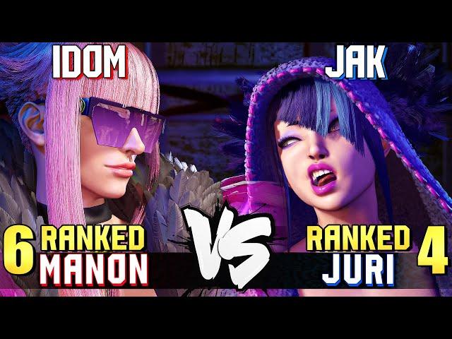 iDom (#6 Ranked Manon) vs JAK (#4 Ranked Juri) STREET FIGHTER 6 Showdown!