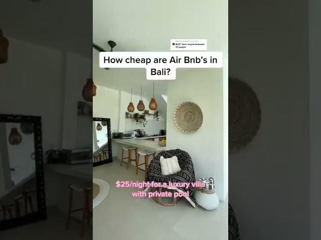 Airbnb's in Bali.  #shorts