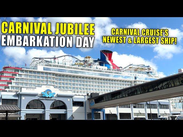 Carnival's NEW Jubilee Ship (Embarkation Day Experience)