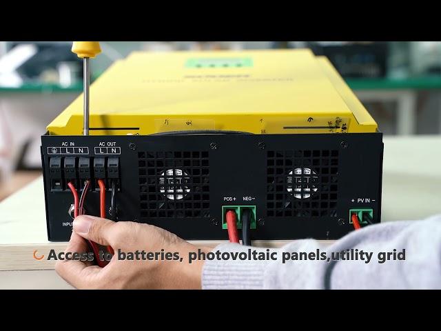 SUOER mppt hybrid solar inverter Works with battery, also can work without battery (VMS-series)