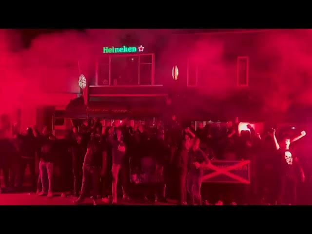 Heerenveen supporters met een videoboodschap aan Cambuur