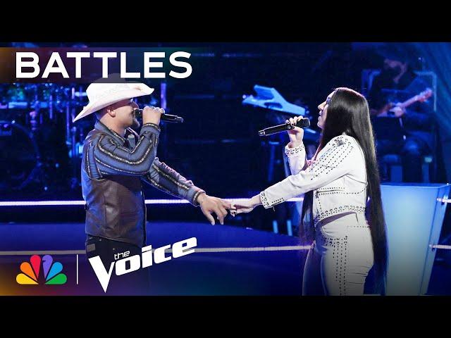 Hailey Wright & Jaelen Johnston's Unforgettable Performance of "Neon Noon" | The Voice Battles | NBC