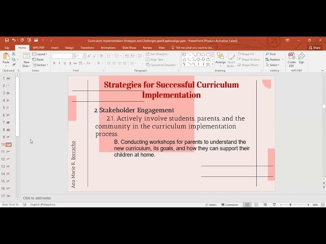 Curriculum  Implementation Strategies and Challenges