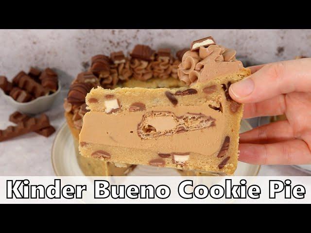 Kinder Bueno Cookie Pie Recipe