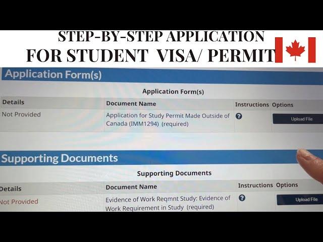 Step-by-Step Student Permit (Student Visa) Application Canada  2023 - Made Outside of Canada