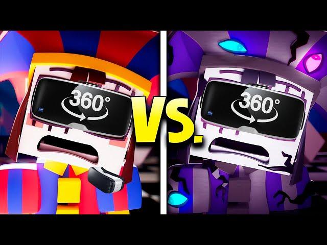 Wacky World but VERSION A VS B - The Amazing Digital Circus Music Video in Christmas Fair 360º VR