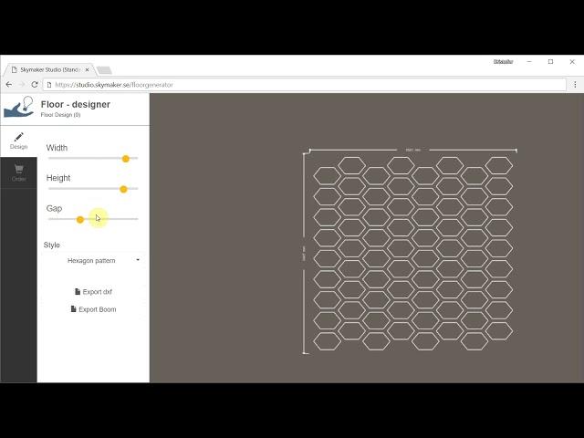 Floor configurator demo - SkyMaker Studio