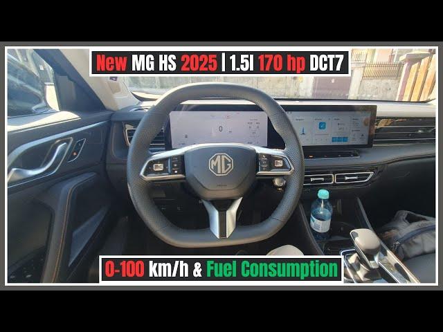 MG HS 2025 (1.5l 170 DCT7) Acceleration & Fuel Consumption Test