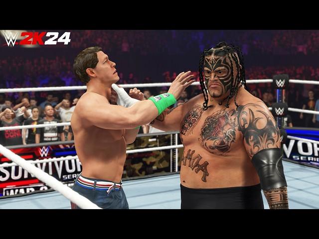 John Cena Vs Umaga | World Heavyweight Championship Match - WWE 2K24 PS5 [4K]