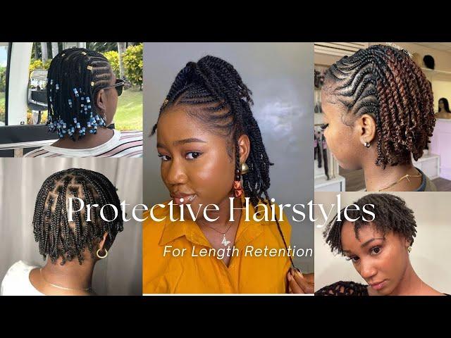 Protective styles for natural hair compilation