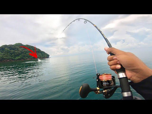 DUARRRR ...!!! MANCING POPPING DI KEDALAMAN 5 METER KAGET DAPAT STRIKE SEBESAR IN