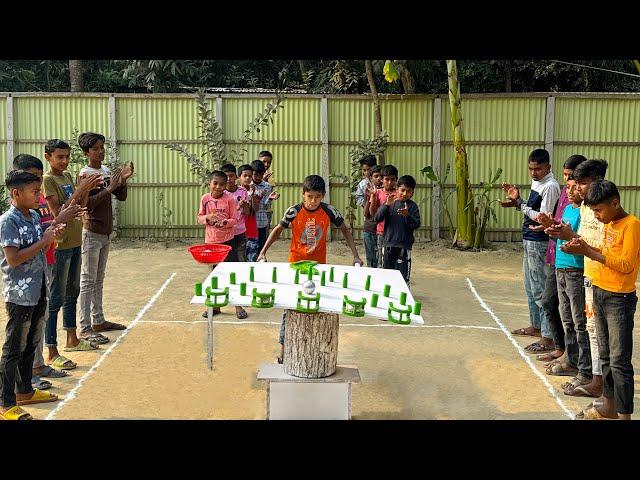 Ball balancing challenge again,how many of them can balance ball to the cages,watch till the end??