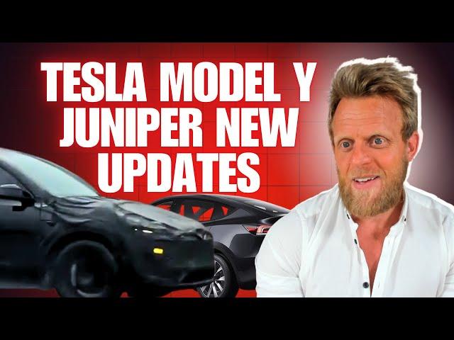 Tesla Model Y Juniper seen with Lightbar and Split Headlights + battery updates