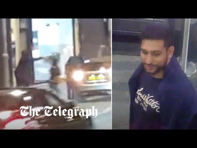 Moment Amir Khan is robbed at gunpoint of diamond watch