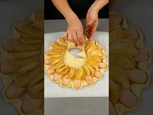 Dessert in 5 minutes! Just puff pastry and apples