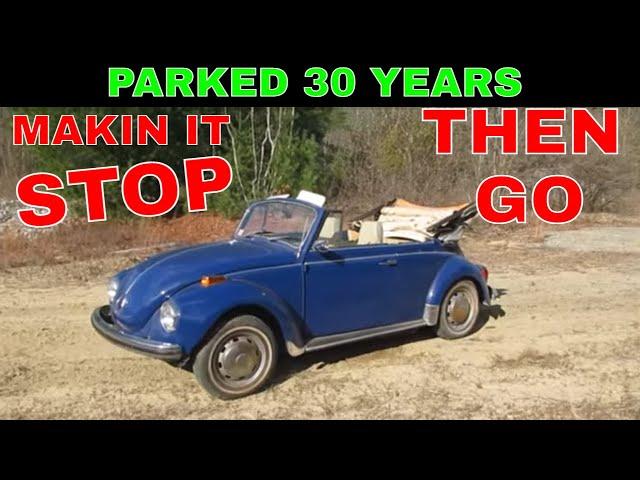 Old VW Beetle Gets 1st Drive after Being Revived.