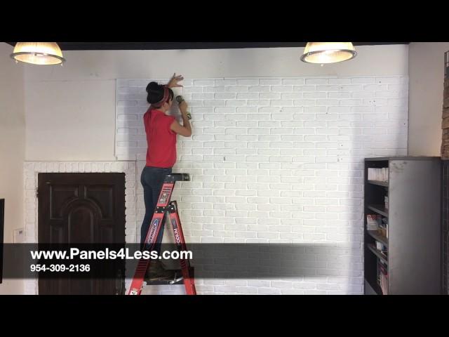 How to Install Chicago Brick Wall Panels DIY