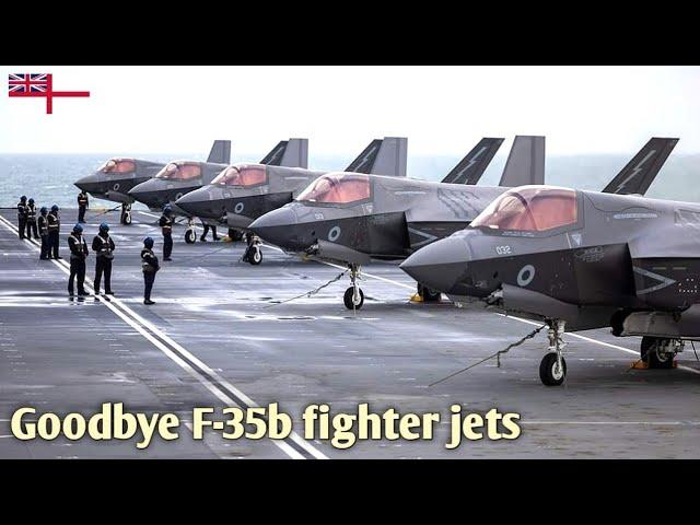 The HMS Prince of Wales bids farewell to the F-35 fighter jets 809 Naval Air Squadron