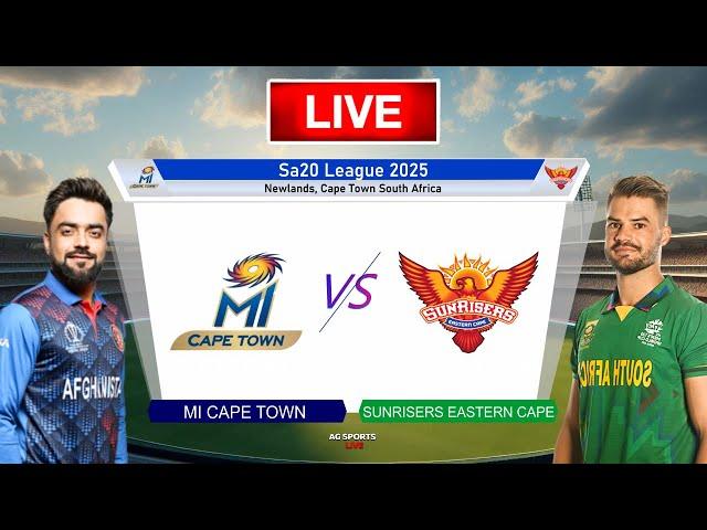 SA20 Live: MI Cape Town vs Sunrisers Eastern Cape Live | MICT vs SEC Live Score & Commentary