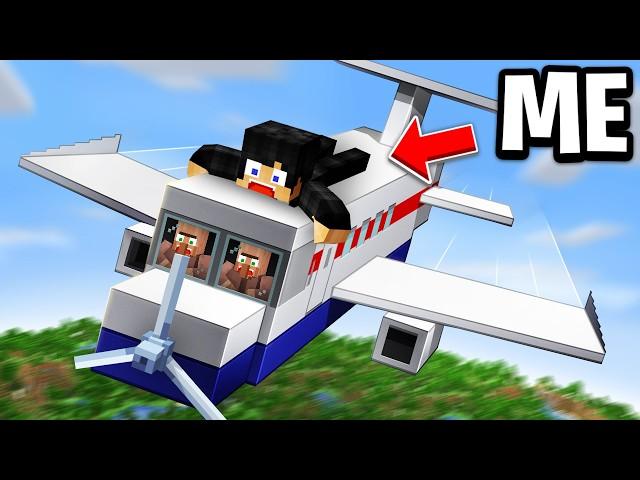 Minecraft but I'm Stuck On A Plane!