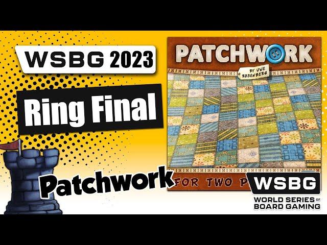 Patchwork Championship - World Series of Board Gaming 2023 - WSBG