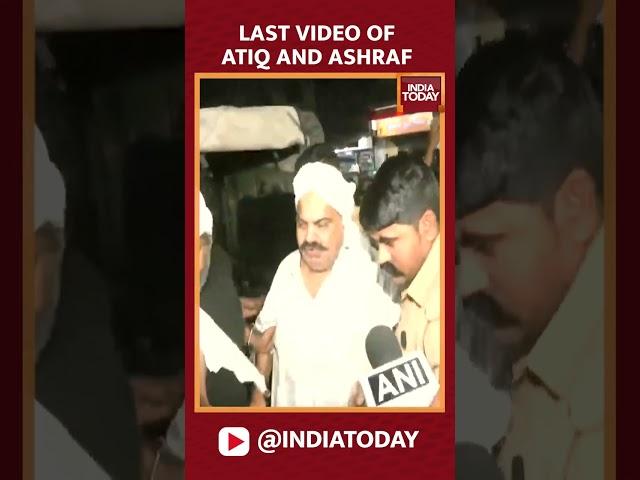 Last Video Of Atiq Ahmed: The Moment When Gangster Atiq, His Brother Ashraf Were Killed | WATCH