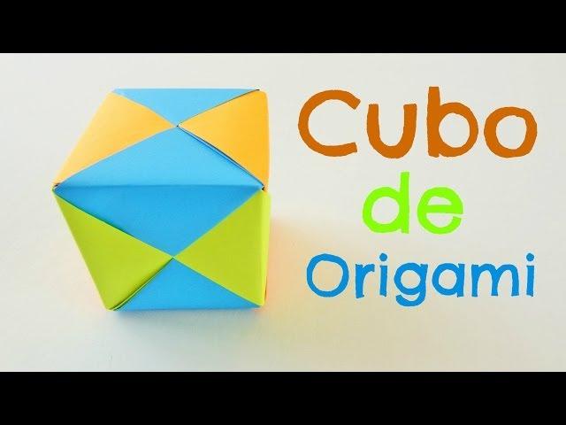 Origami Cube {PAPER CUBE} // Easy modular origami cube