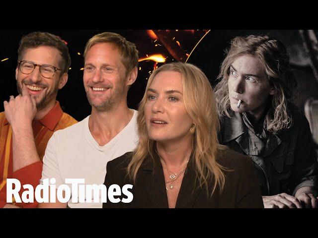 Kate Winslet breaks down 8-year PASSION PROJECT with Andy Samberg and Alexander Skarsgård