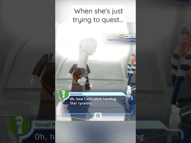 When She's Just Trying to Quest but He's Being a Hutt #legostarwars #gamercouple #tw33nsw4g