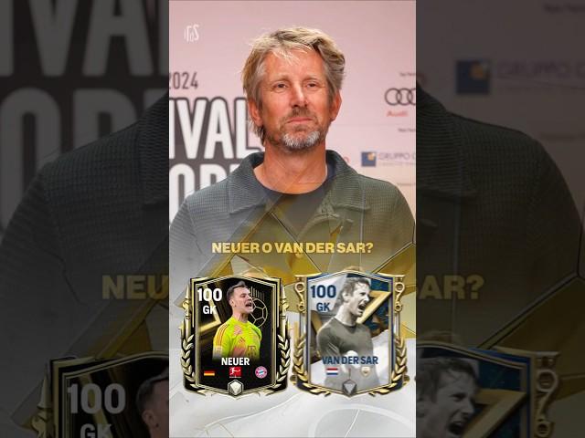 Van der sar chooses the Best GK  #fcmobile #fc25 #fcmobile25