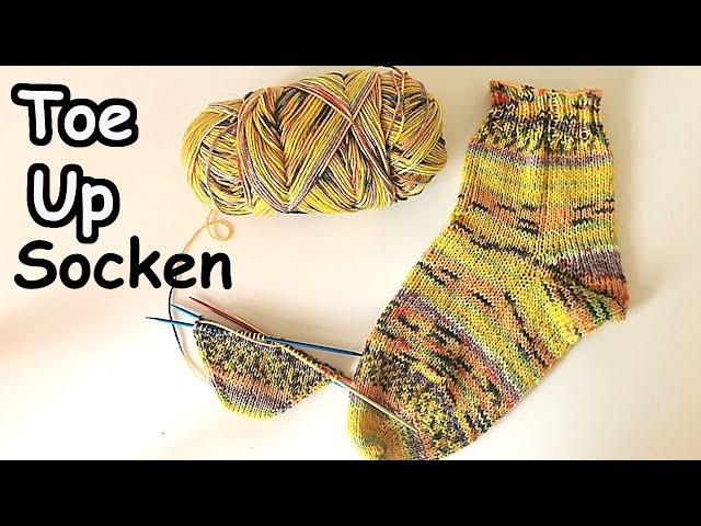 Toe Up Socken stricken