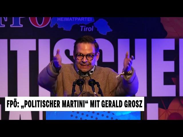 Die Martinirede von Gerald Grosz - eine knallharte Abrechnung!